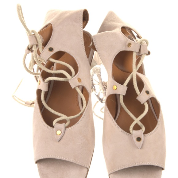 Chloé 💗 Pink Suede Gladiator Sandals AUTHENTIC 🩰 - Picture 3 of 5